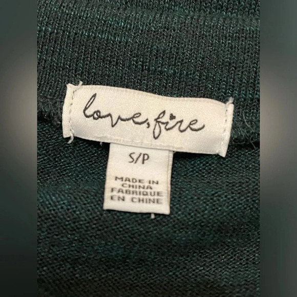 Love, Fire‎ Gigi Woven Dress in Hunter Green Small - Picture 9 of 10